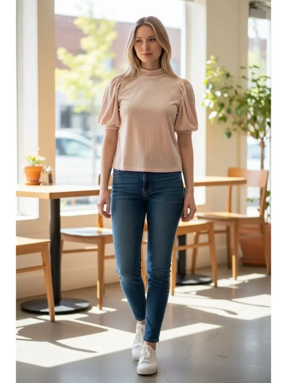 Free People Claudia Blouse Pink Size XS Coquette Romantic Velvet Bohemian Spring